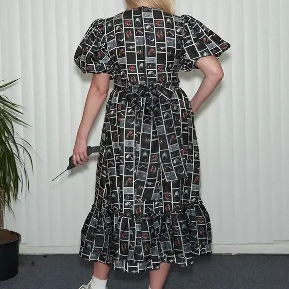 Fashion Brand Company Cute Fish Print Good Girl Linen Dress Small New with Tags - Picture 3 of 4